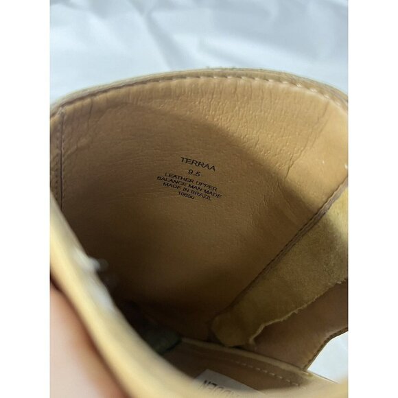 Steve Madden TERRAA Open Toe Booties Natural Leather Size 9.5 - Picture 10 of 15